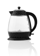 Tējkanna ETA | Crystal Kettle | ETA315490000 | Electric | 2200 W | 1.7 L | Glass | 360° rotational base | Glass/Black Hover