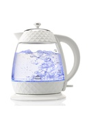 Tējkanna ETA | Crystal Kettle | ETA315490010 | Electric | 2200 W | 1.7 L | Glass | 360° rotational base | Glass/White