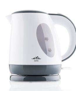 Tējkanna ETA Kettle | ETA560490000 SOFIE | Electric | 2200 W | 1 L | Plastic | 360° rotational base | White  Hover