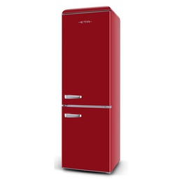  ETA | Refrigerator | ETA253190030E Storio retro | Energy efficiency class E | Free standing | Combi | Height 192 cm | Fridge net capacity 216 L | Freezer net capacity 84 L | 41 dB | Red