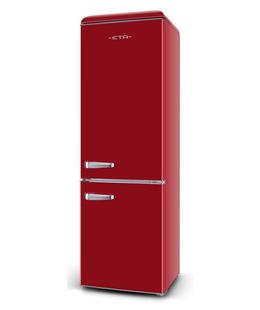  ETA | Refrigerator | ETA253190030E Storio retro | Energy efficiency class E | Free standing | Combi | Height 192 cm | Fridge net capacity 216 L | Freezer net capacity 84 L | 41 dB | Red  Hover