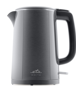 Tējkanna ETA Kettle | ETA859590020 EDITA | Electric | 2200 W | 1.5 L | Stainless steel | 360° rotational base | Gray  Hover