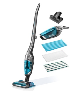  ETA | Vacuum Cleaner | ETA845390000 Moneto II Aqua Plus | Cordless operating | Handstick 2in1 | Washing function | N/A W | 25.2 V | Operating time (max) 50 min | Grey/Blue  Hover