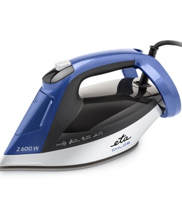  ETA Steam Iron | ETA227690000 Chloe | Steam Iron | 2600 W | Water tank capacity 350 ml | Continuous steam 40 g/min | Silver/Blue  Hover