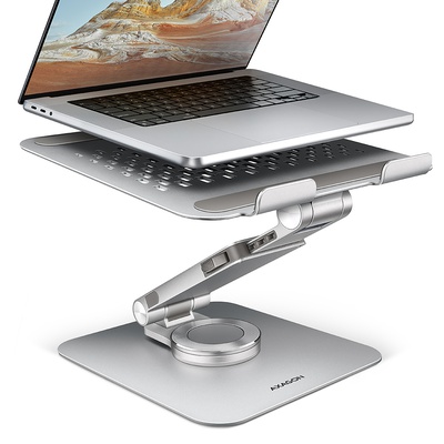  AXAGON Desk Mount | STND-LR stand with 360° rotation for laptops and tablets | Adjustable Height