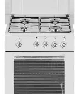 Virtuves plīts Simfer | Cooker | 4401SGRBB.1 | Hob type Gas | Oven type Gas | White | Width 50 cm | Depth 55 cm | 49 L  Hover