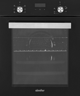 Cepeškrāsnis Simfer Oven | 4207DERSP.1 | 47 L | Multifunctional | Manual | Pop-up knobs | Height 59.5 cm | Width 45 cm | Black  Hover