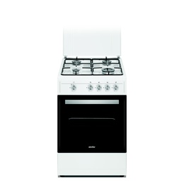 Virtuves plīts Simfer | Cooker | 4401SGRBB | Hob type Gas | Oven type Gas | White | Width 50 cm | Depth 55 cm | 49 L