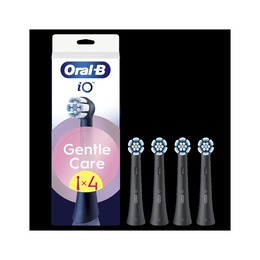 Oral-B Replaceable toothbrush heads | iO GentleCare | Heads | For adults | Number of brush heads included 4 | Black