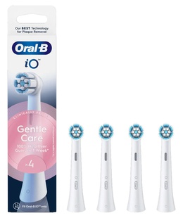 Birste Oral-B Replaceable toothbrush heads | iO Gentle Care | Heads | For adults | Number of brush heads included 4 | Number of teeth brushing modes Does not apply | White  Hover
