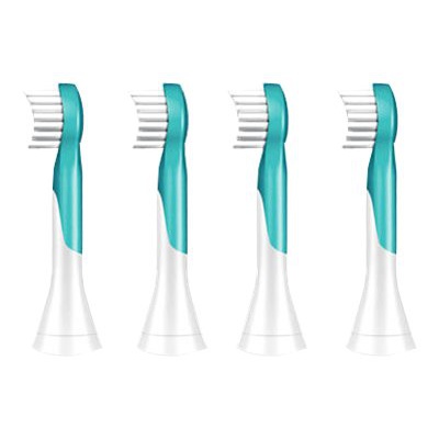 Birste Philips | Sonicare Toothbrush Heads | HX6034/33 | Heads | For kids | Number of brush heads included 4 | Number of teeth brushing modes Does not apply | Aqua