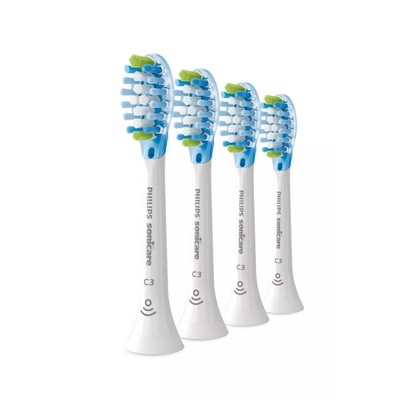 Birste Philips | Sonicare C3 Premium Plaque Defence Toothbrush heads | HX9044/17 | Heads | For adults | Number of brush heads included 4 | Number of teeth brushing modes Does not apply | White