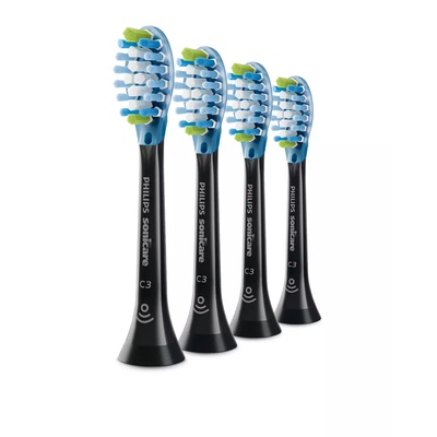 Birste Philips | Toothbrush Heads | HX9044/33 Sonicare C3 Premium Plaque | Heads | For adults | Number of brush heads included 4 | Number of teeth brushing modes Does not apply | Sonic technology | Black