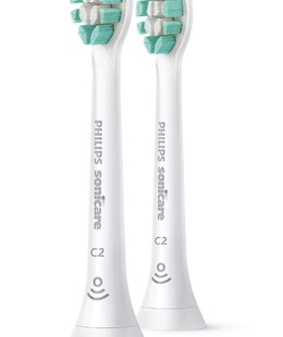 Philips | Toothbrush Brush Heads | HX9022/10 Sonicare C2 Optimal Plaque Defence | Heads | For adults | Number of brush heads included 2 | Number of teeth brushing modes Does not apply | Sonic technology | White  Hover