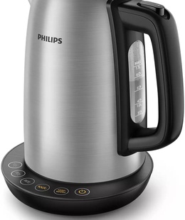 Tējkanna Philips | Kettle | HD9359/90 | Electric | 2200 W | 1.7 L | Plastic/Stainless Steel | 360° rotational base | Grey  Hover