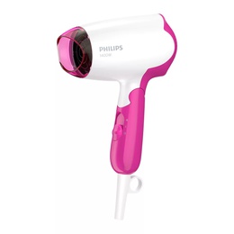 Fēns Philips | Hair Dryer | BHD003/00 | 1400 W | Number of temperature settings 2 | White/Pink