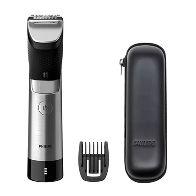  Philips | Beard Trimmer | BT9810/15 | Cordless and corded | Number of length steps 30 | Step precise 0.4 mm | Black/Silver