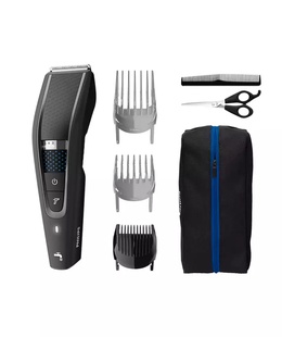  Philips | Series 5000 Beard and Hair Trimmer | HC5632/15 | Cordless or corded | Number of length steps 28 | Step precise 1 mm | Black  Hover