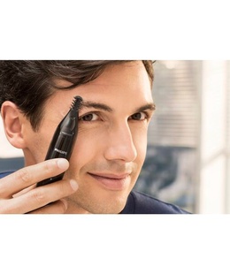 Philips | Nose and Ear Trimmer | NT1650/16 | Nose Hair Trimmer | Wet & Dry | Black  Hover