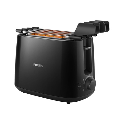 Tosteris Philips | Daily Collection Toaster | HD2583/90 | Number of slots 2 | Housing material Plastic | Black
