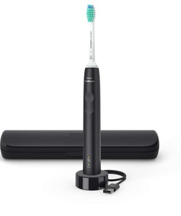 Birste Philips | Electric Toothbrush | HX3673/14 Sonicare 3100 Sonic | Rechargeable | For adults | Number of brush heads included 1 | Number of teeth brushing modes 1 | Sonic technology | Black  Hover