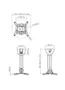 Vogels | Projector Ceiling mount | PPC1540W | Maximum weight (capacity) 15 kg | White Hover