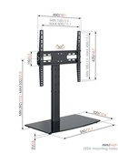 Vogels | Desk Mount | MS3085-A1 Table-Top Stand Medium | Full motion | 32-65  | Black Hover