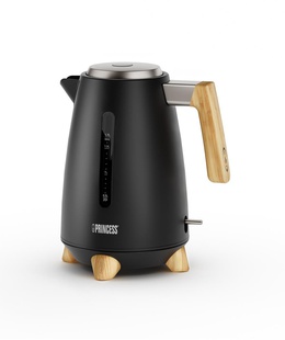 Tējkanna Princess Pure Kettle | 236061 | Electric | 3000 W | 1.7 L | Stainless steel | 360° rotational base | Black  Hover