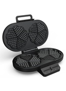  Princess Waffle Maker | 132384 | 1200 W | Number of pastry 10 | Heart shaped | Black Hover