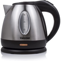 Tējkanna Tristar | Jug Kettle | WK-1323 | Standard | 1500 W | 1.2 L | Stainless steel | 360° rotational base | Silver