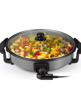  Tristar | Multifunctional grill pan | PZ-2964 | Diameter 40 cm | Grill | 1500 W | Lid included | Fixed handle | Black  Hover