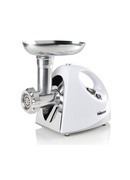 Gaļas maļamās mašīna Tristar | VM-4210 Meat Grinder | White | 3 Stainless steel grinding plates Hover