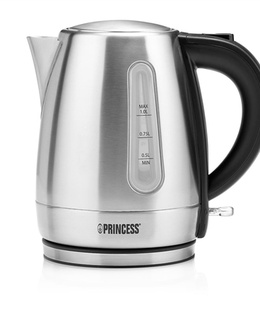 Tējkanna Princess Kettle | 236023 | Electric | 2200 W | 1 L | Stainless Steel | 360° rotational base | Silver  Hover