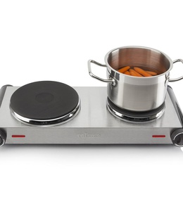 Virtuves plīts Tristar | Free standing table hob | KP-6248 | Number of burners/cooking zones 2 | Stainless Steel/Black | Electric  Hover