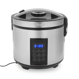 Multivāres katls Tristar Digital Rice and Steam Cooker | RK-6138 | 900 W | 2.2 L | Number of programs 7 | Grey
