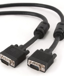  Gembird CC-PPVGA-10M-B Premium VGA HD15M/HD15M dual-shielded w/2*ferrite core 10M | Cablexpert  Hover