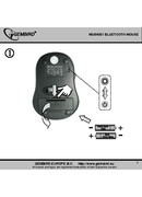 Pele Gembird | MUSWB2 | 6 button | Optical Bluetooth mouse | Black Hover