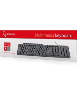 Tastatūra Gembird | KB-UM-104 Compact multimedia keyboard | Multimedia | Wired | US | Black | USB | 420 g  Hover