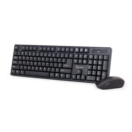 Tastatūra Gembird | Keyboard and mouse | KBS-W-01 | Keyboard and Mouse Set | Wireless | Mouse included | Batteries included | US | Black | 390 g | Numeric keypad