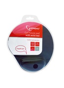  Gembird | MP-GEL-B Gel mouse pad with wrist support