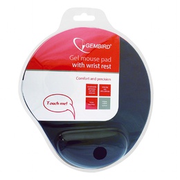  Gembird | MP-GEL-B Gel mouse pad with wrist support