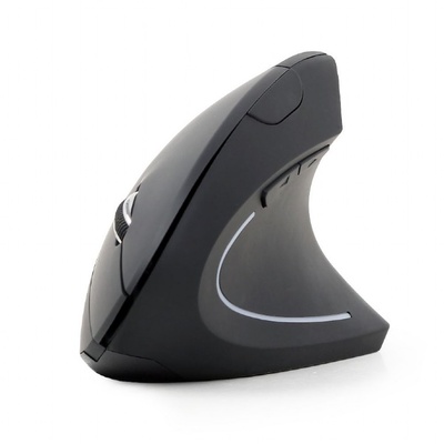 Pele Gembird | MUSW-ERGO-01 | 2.4GHz Wireless Optical Mouse | Optical Mouse | USB | Black