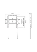  Gembird | Wall mount | WM-42F-01 | Fixed | 23-42  | Black Hover