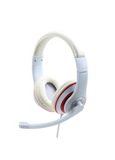 Austiņas Gembird | Stereo Headset | MHS 03 WTRD | 3.5 mm | White with Red Ring | Headset