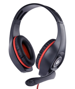Austiņas Gembird | Gaming headset with volume control | GHS-05-R | Built-in microphone | 3.5 mm 4-pin | Red/Black | Wired | Over-Ear  Hover