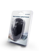 Pele Gembird | Silent Wireless Optical Mouse | MUSW-4BS-01 | Optical mouse | USB | Black Hover