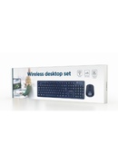 Tastatūra Gembird | Wireless desktop set | KBS-WCH-03 | Black | Keyboard and Mouse Set | Wireless | Mouse included | US | Black | US | 380 g | Wireless connection Hover