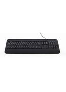 Tastatūra Gembird | Multimedia Keyboard | KB-UML-03 | Multimedia | Wired | US | Black Hover