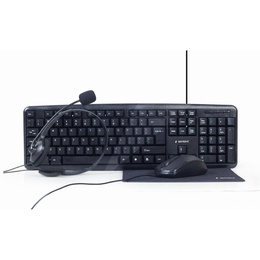 Tastatūra Gembird | 4-in-1 Multimedia office set | KBS-UO4-01 | Keyboard