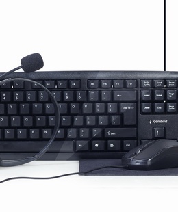 Tastatūra Gembird | 4-in-1 Multimedia office set | KBS-UO4-01 | Keyboard  Hover